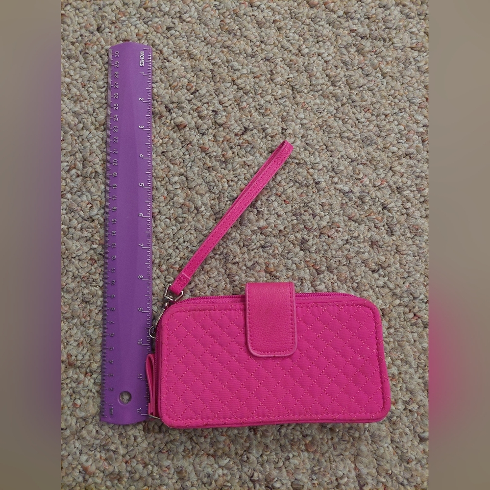 Vera Bradley Pink quilted pattern/material wallet
